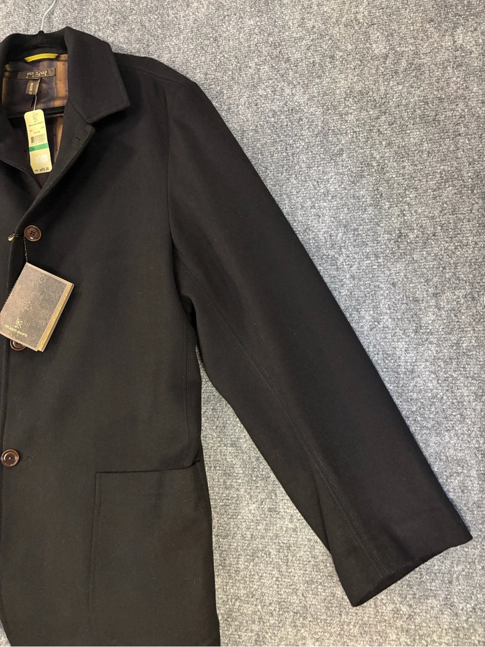 Tommy Bahama Island Soft Wool Jacket Black Mens Size Large